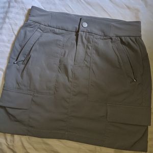 Athleta Taupe Gray Mini Skirt